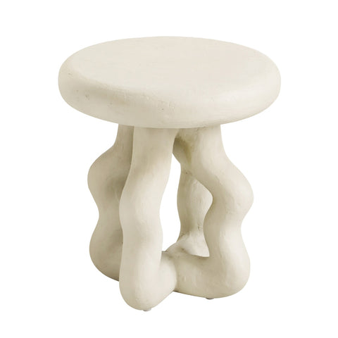 Maddie Cream Textured Side Table Model: TOV-OC18623