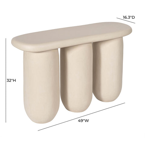Rahul Cream Console Table Model: TOV-OC18656
