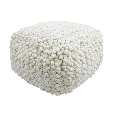 Cathy Cream Woven Pouf Model: TOV-OC18665