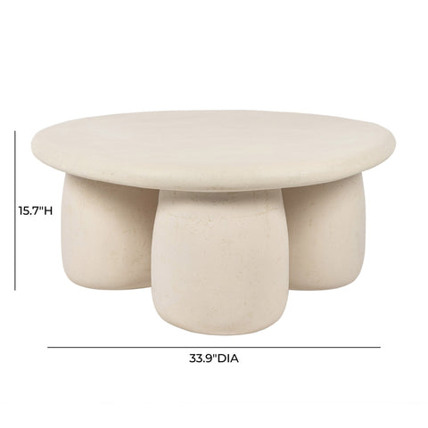 Rahul Off-White Round Coffee Table Model: TOV-OC18720