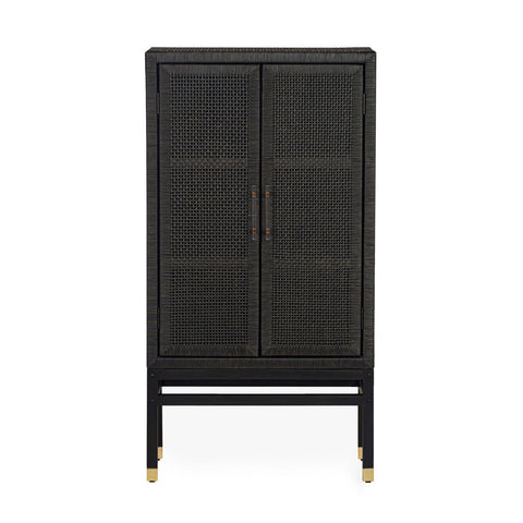 Amara Charcoal Woven Rattan Cabinet Model: TOV-OC21017
