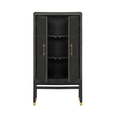 Amara Charcoal Woven Rattan Cabinet Model: TOV-OC21017