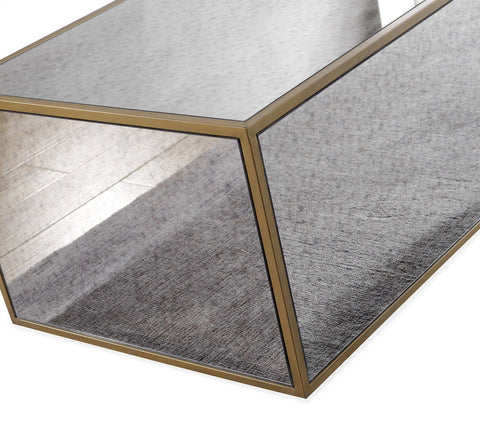 Lana Mirrored Coffee Table By Inspire Me! Home Decor Model: TOV-OC3729