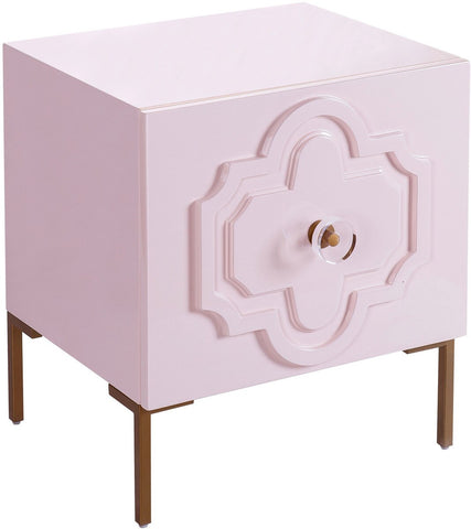 Anna Pink Lacquer Side Table Model: TOV-OC4106