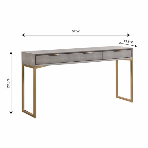 Pesce Shagreen Console Table Model: TOV-OC44014