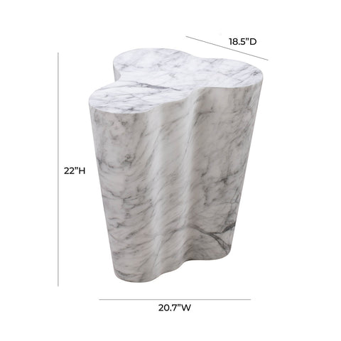 Slab Marble Tall Side Table Model: TOV-OC44038