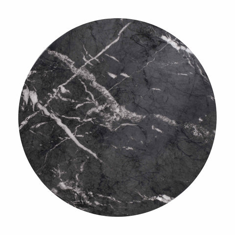 Rue Black Marble Indoor / Outdoor Concrete Round Side Table Model: TOV-OC44040