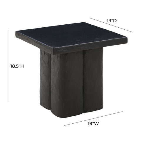Kayla Black Concrete Side Table Model: TOV-OC44164