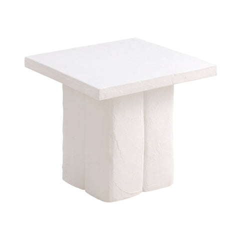 Kayla White Concrete Side Table Model: TOV-OC44165