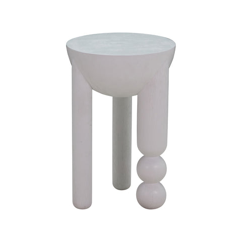 Morse White Wooden Accent Table Model: TOV-OC54197