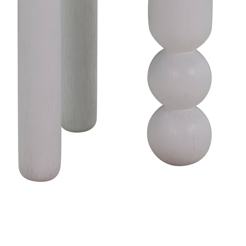 Morse White Wooden Accent Table Model: TOV-OC54197