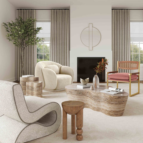 Morse Cognac Wooden Accent Table Model: TOV-OC54198