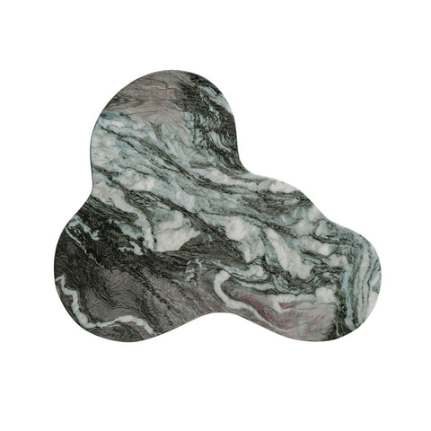 Slab Grey/Blush Faux Marble Tall Side Table Model: TOV-OC54212