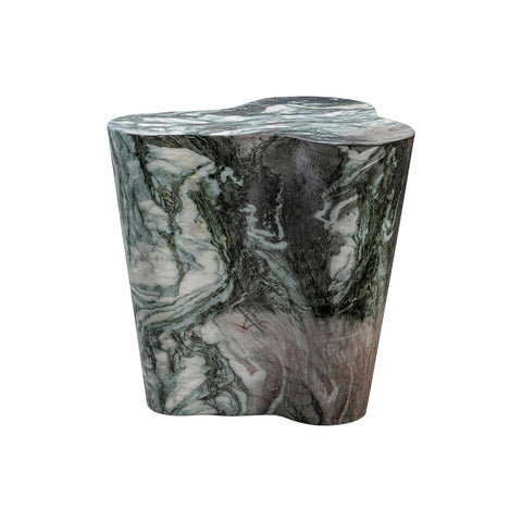 Slab Grey/Blush Faux Marble Short Side Table Model: TOV-OC54213