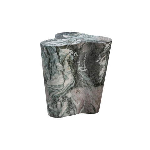 Slab Grey/Blush Faux Marble Short Side Table Model: TOV-OC54213