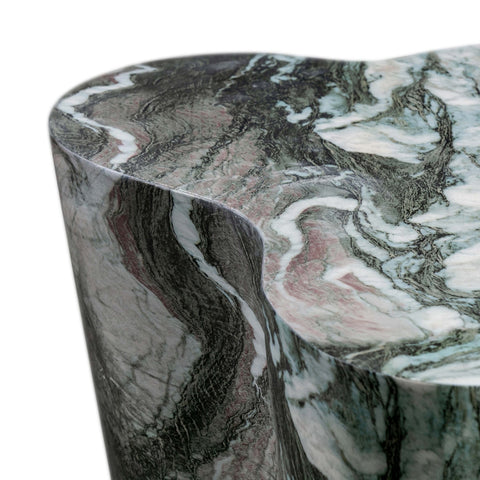 Slab Grey/Blush Faux Marble Short Side Table Model: TOV-OC54213