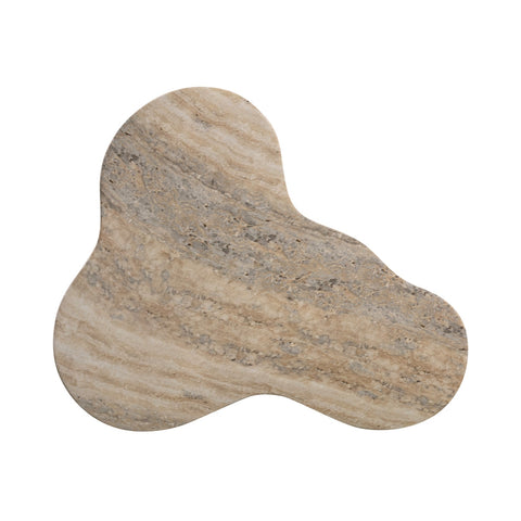 Slab Faux Travertine Tall Side Table Model: TOV-OC54215