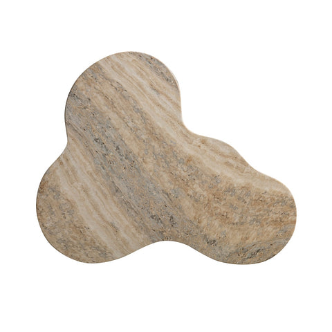 Slab Faux Travertine Short Side Table Model: TOV-OC54216