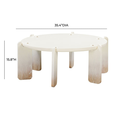 Gloria Cream Oak Coffee Table Model: TOV-OC54223