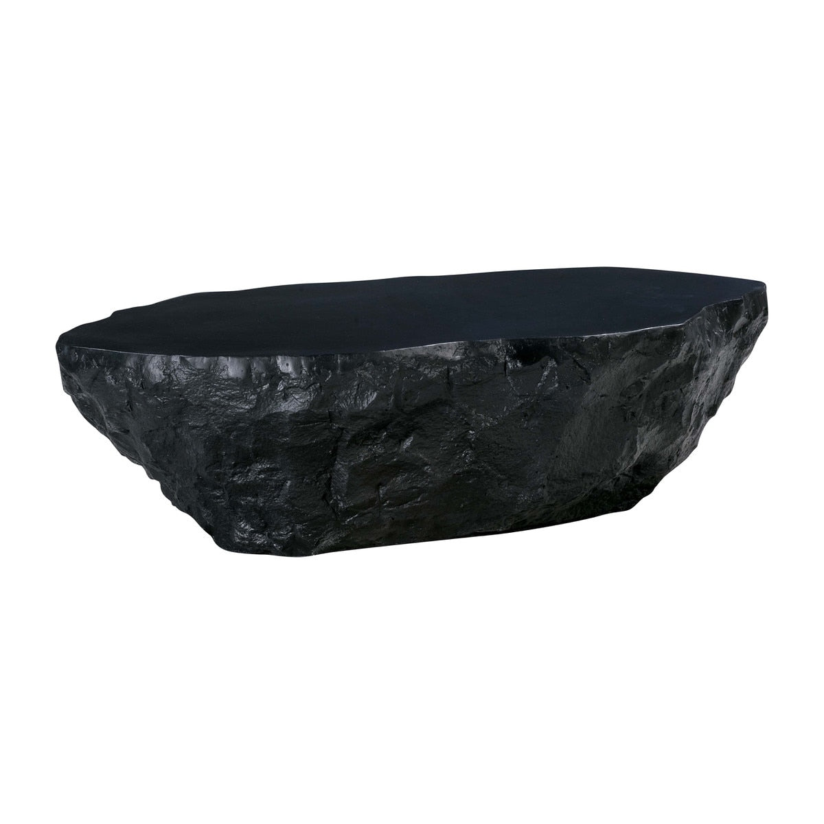 Crag Black Concrete Coffee Table Model: TOV-OC54227