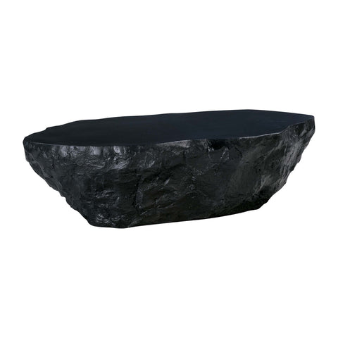 Crag Black Concrete Coffee Table Model: TOV-OC54227