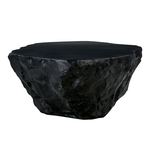 Crag Black Concrete Coffee Table Model: TOV-OC54227