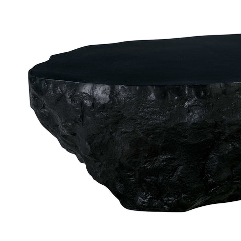 Crag Black Concrete Coffee Table Model: TOV-OC54227