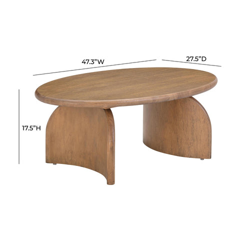 Sofia Cognac Wooden Coffee Table Model: TOV-OC54237