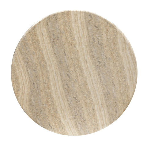 Patrizia Faux Travertine Concrete Indoor / Outdoor Round Coffee Table Model: TOV-OC54246