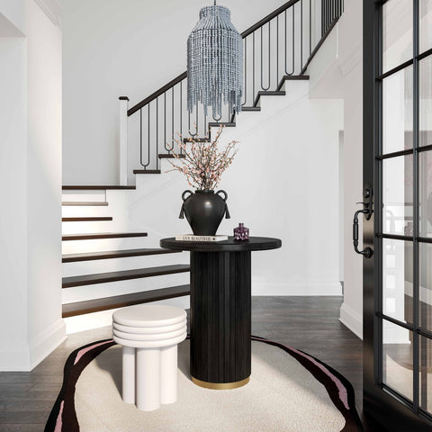 Chelsea Black Oak Entry Table Model: TOV-OC54262