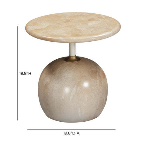 Mire Rose Faux Marble Side Table Model: TOV-OC54288