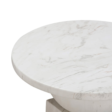 Chip Marble Print Indoor / Outdoor Side Table Model: TOV-OC54316