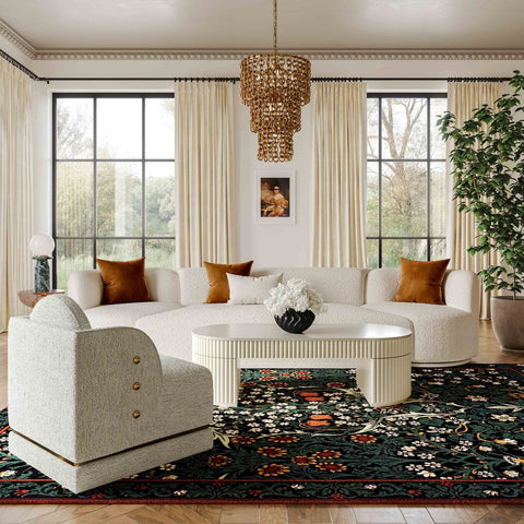 Bella Cream Oval Coffee Table Model: TOV-OC54323