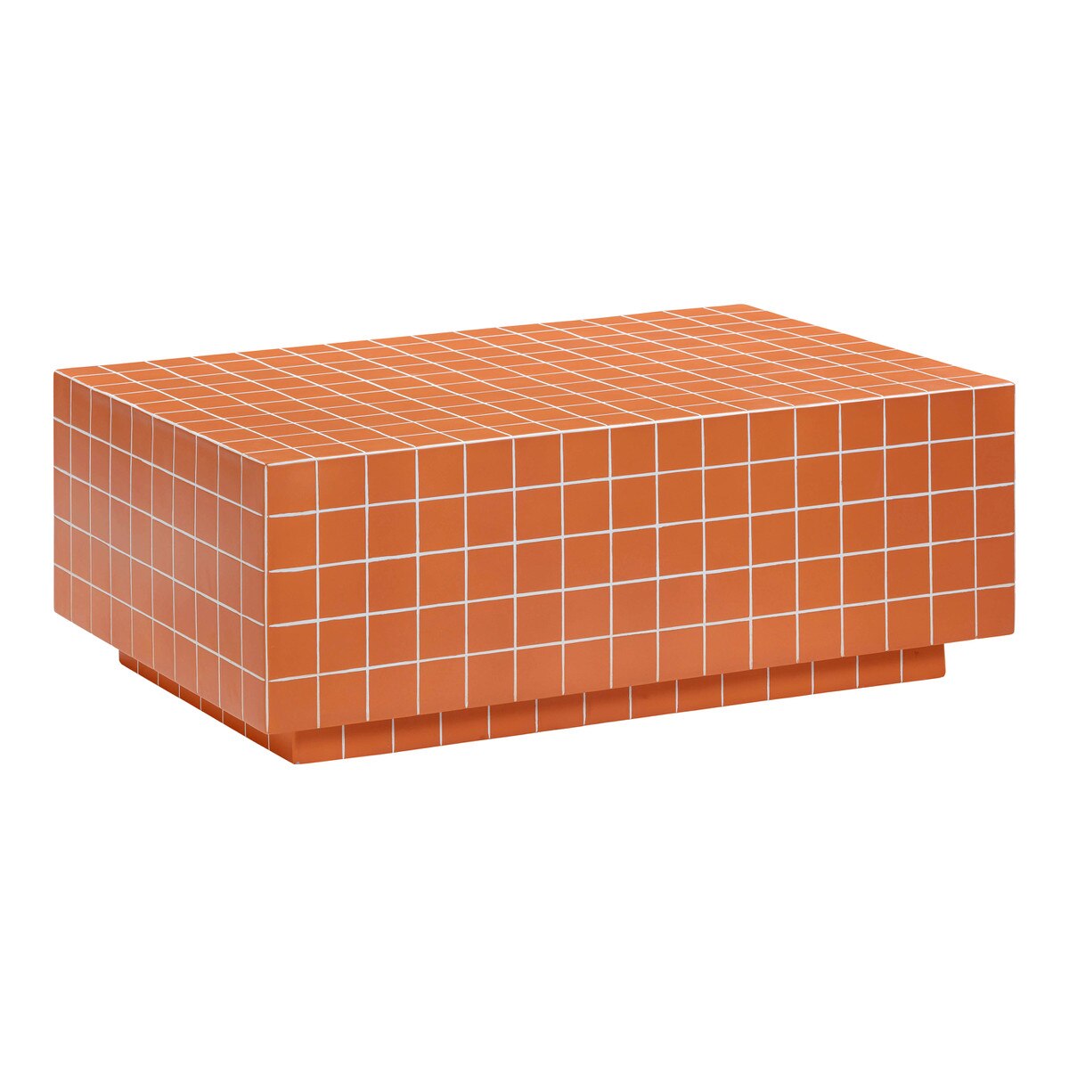 Mixie Brick Orange Tile Indoor / Outdoor Coffee Table Model: TOV-OC54328