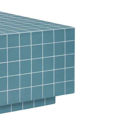 Mixie Blue Tile Indoor / Outdoor Coffee Table Model: TOV-OC54329