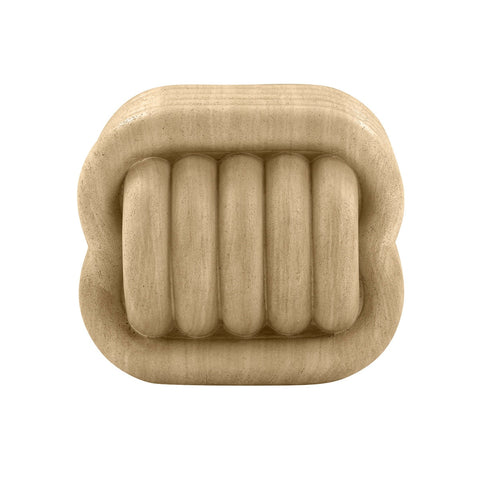 Love Knot Faux Travertine Indoor / Outdoor Accent Stool Model: TOV-OC54334