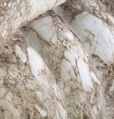 Love Knot Breccia Capraia Faux Marble Indoor / Outdoor Accent Stool Model: TOV-OC54335