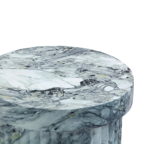 Serafina Marble Pattern Concrete Indoor / Outdoor Side Table Model: TOV-OC54360