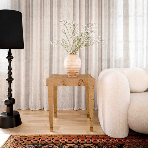 Brandyss Honey Burl End Table Model: TOV-OC54388