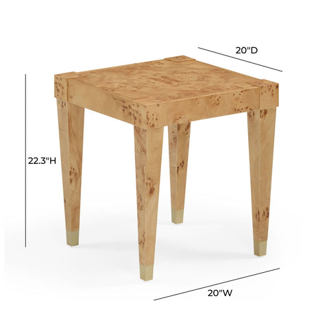 Brandyss Honey Burl End Table Model: TOV-OC54388