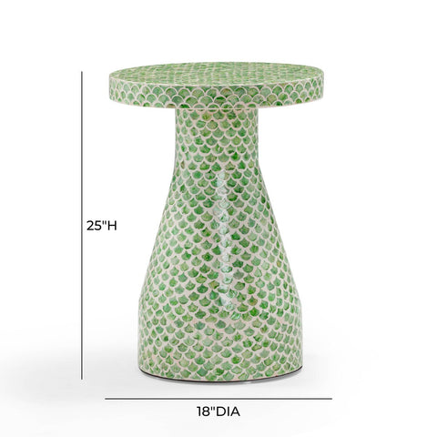 Halio Green Shell Side Table Model: TOV-OC54402