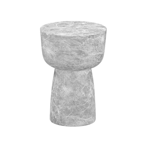 Charra Grey Faux Marble Indoor/Outdoor Side Table Model: TOV-OC54403