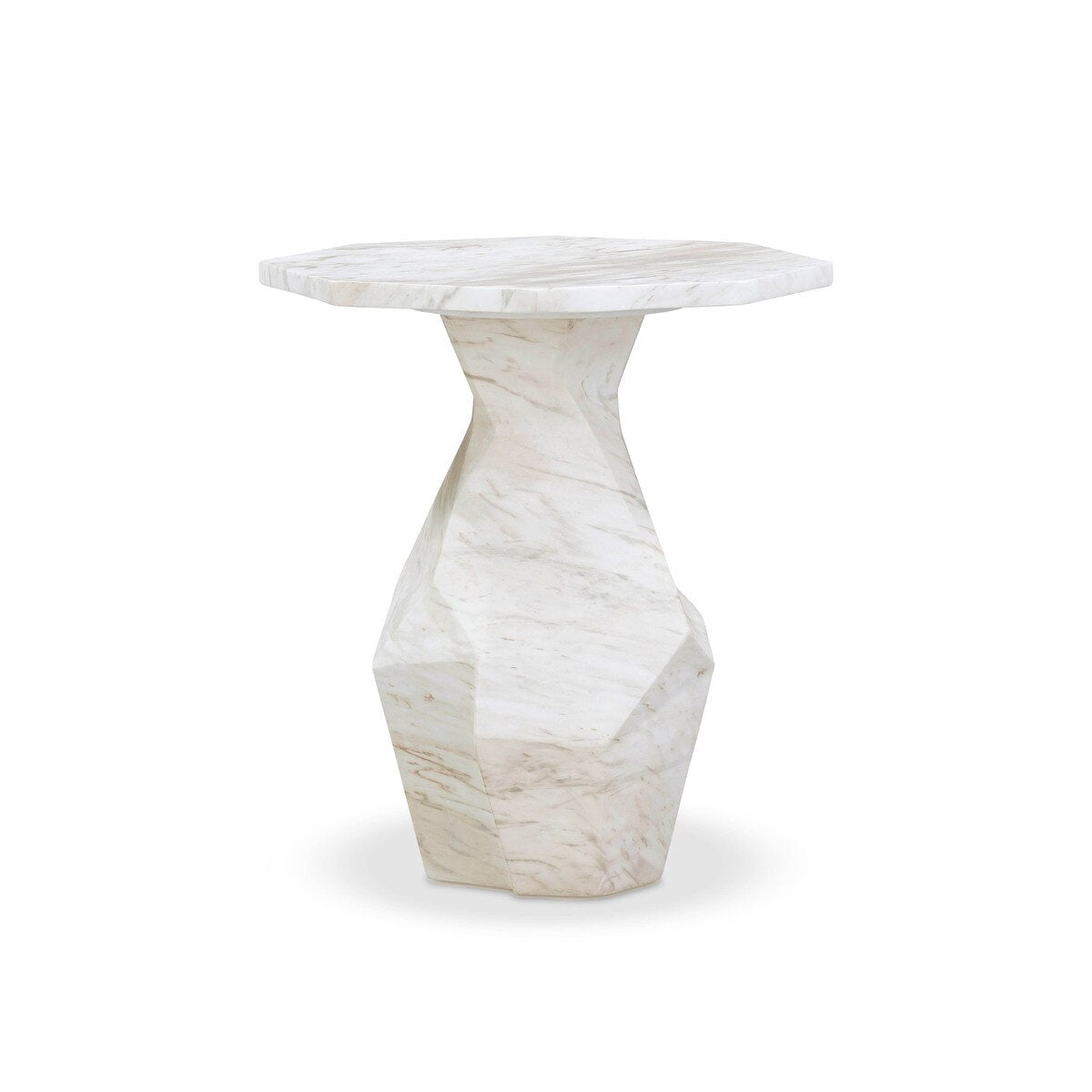 Esme Faux Marble Indoor / Outdoor Round Side Table Model: TOV-OC54415