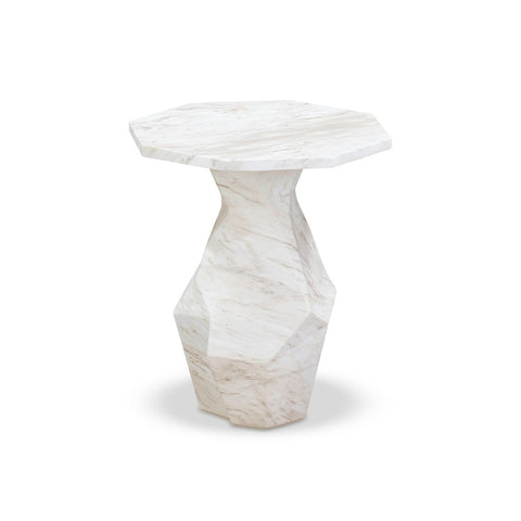 Esme Faux Marble Indoor / Outdoor Round Side Table Model: TOV-OC54415
