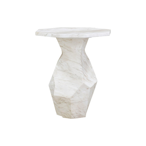 Esme Faux Marble Indoor / Outdoor Round Side Table Model: TOV-OC54415