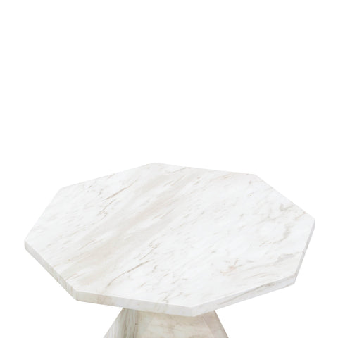 Esme Faux Marble Indoor / Outdoor Round Side Table Model: TOV-OC54415