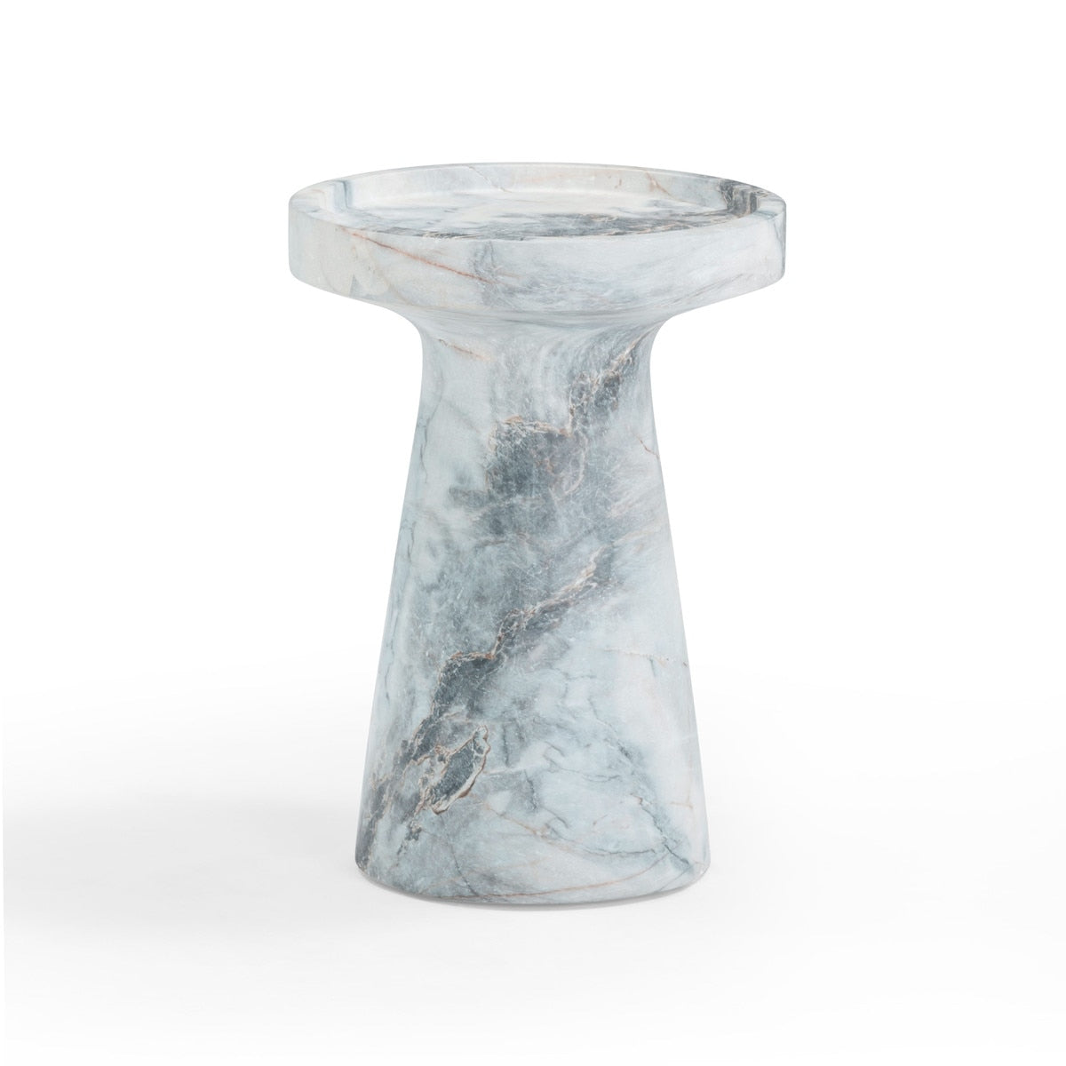 Zara Aegean Marble Indoor / Outdoor Side Table Model: TOV-OC54478