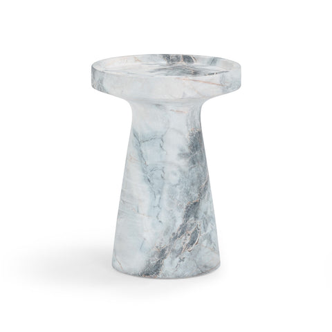 Zara Aegean Marble Indoor / Outdoor Side Table Model: TOV-OC54478