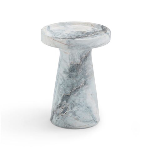 Zara Aegean Marble Indoor / Outdoor Side Table Model: TOV-OC54478
