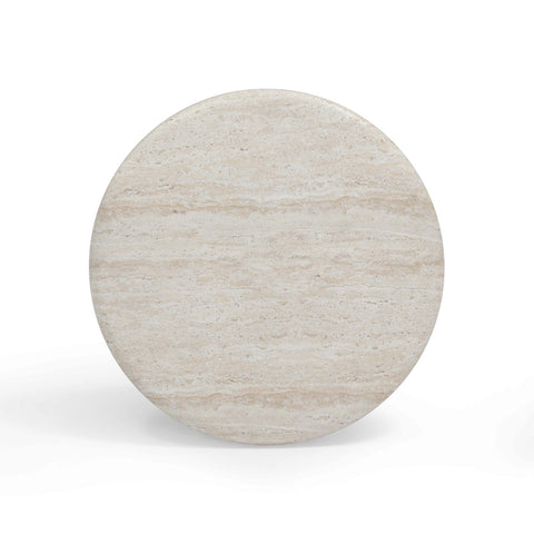 Cynthia Travertine Concrete Indoor / Outdoor Side Table Model: TOV-OC54483